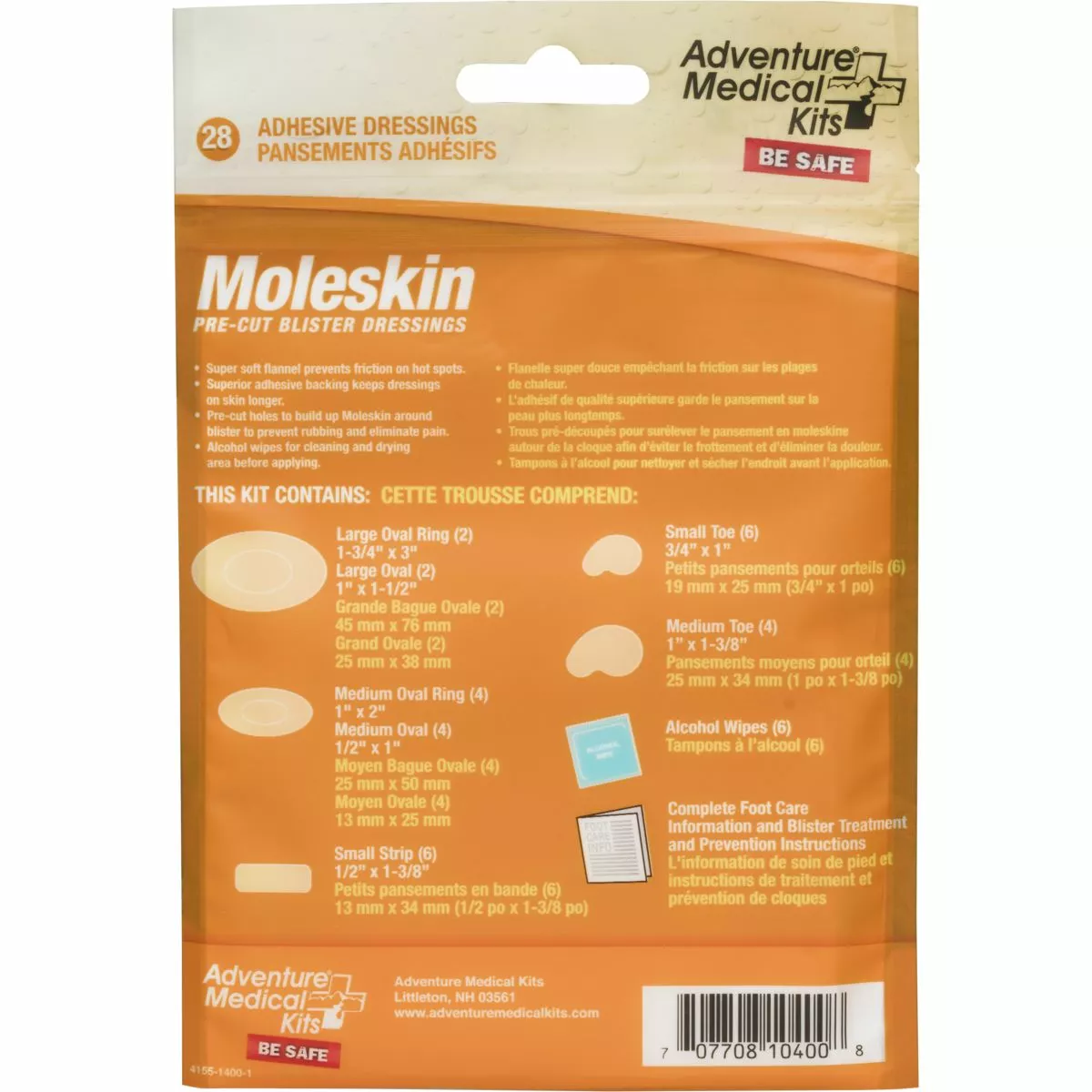 Moleskin Adventure Medical Kits Moleskin -Cheap Kitchenware Shop 0155 0400 moleskin back rsz 19280.1626821937