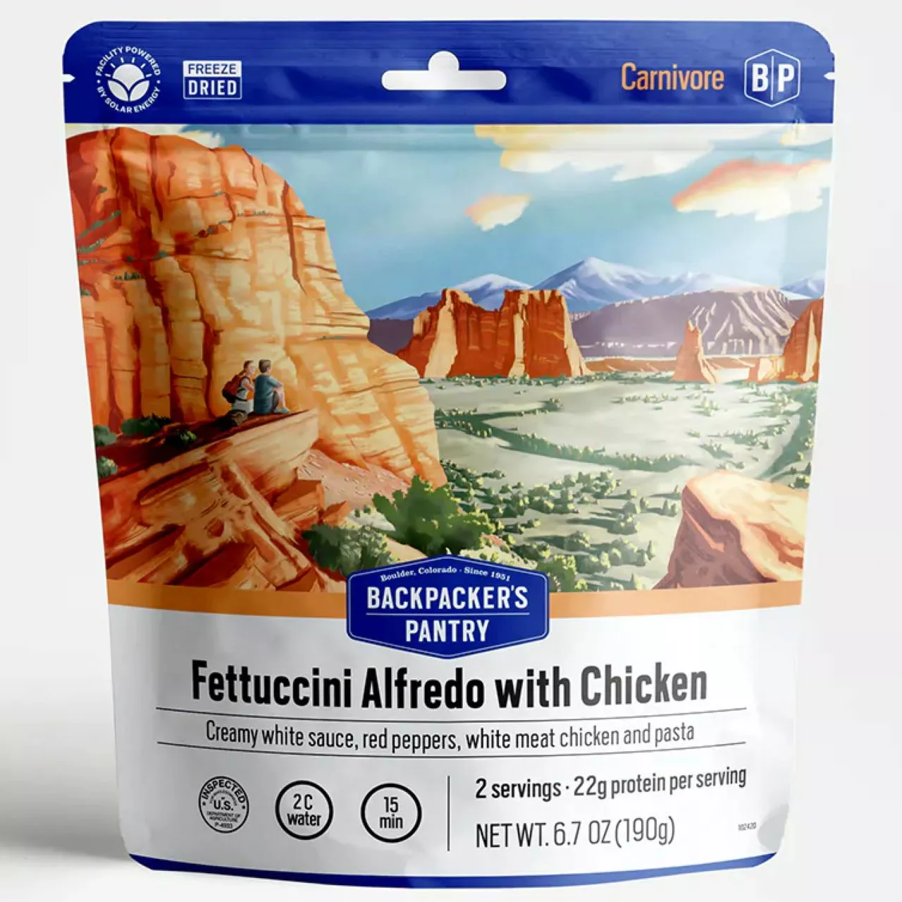 Fettuccini Alfredo with Chicken Backpacker's Pantry Fettuccini Alfredo With Chicken -Cheap Kitchenware Shop
