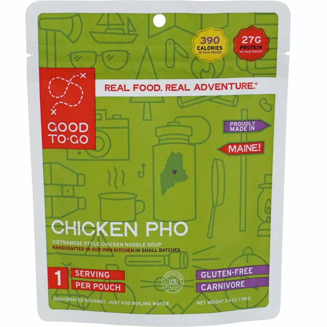 Chicken Pho - 1 Serving Good To-Go Chicken Pho - 1 Serving -Cheap Kitchenware Shop 1 GTG Pho Single 1063 Front S22 rsz 96619.1655151509
