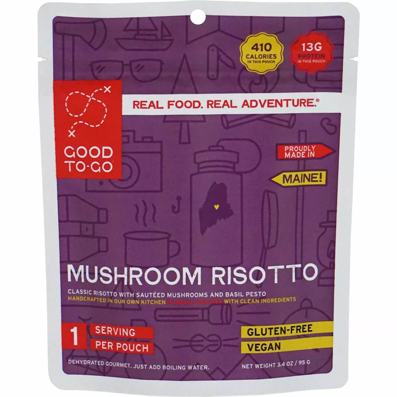 Herbed Mushroom Risotto - 1 Serving Good To-Go Herbed Mushroom Risotto - 1 Serving -Cheap Kitchenware Shop 1 GTG Risotto Single 1052 Front S22 rsz 26974.1654191533