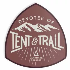 Landmark Project Devotee Of Tent & Trail Sticker