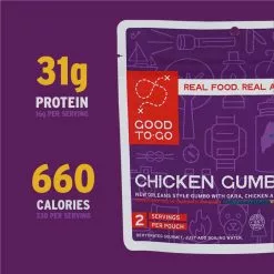 Good To-Go Chicken Gumbo - 2 Servings -Cheap Kitchenware Shop 5 GTG Gumbo Double 1009 CalsProtein S22 rsz 36206.1654190739