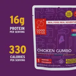 Good To-Go Chicken Gumbo - 1 Serving -Cheap Kitchenware Shop 5 GTG Gumbo Single 1059 CalsProtein S22 rsz 21270.1654190677