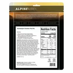 AlpineAire Foods Homestyle Chicken Pot Pie -Cheap Kitchenware Shop 60345 US Homestyle Chicken Pot Pie BACK AlpineAire rsz 21295.1649702452
