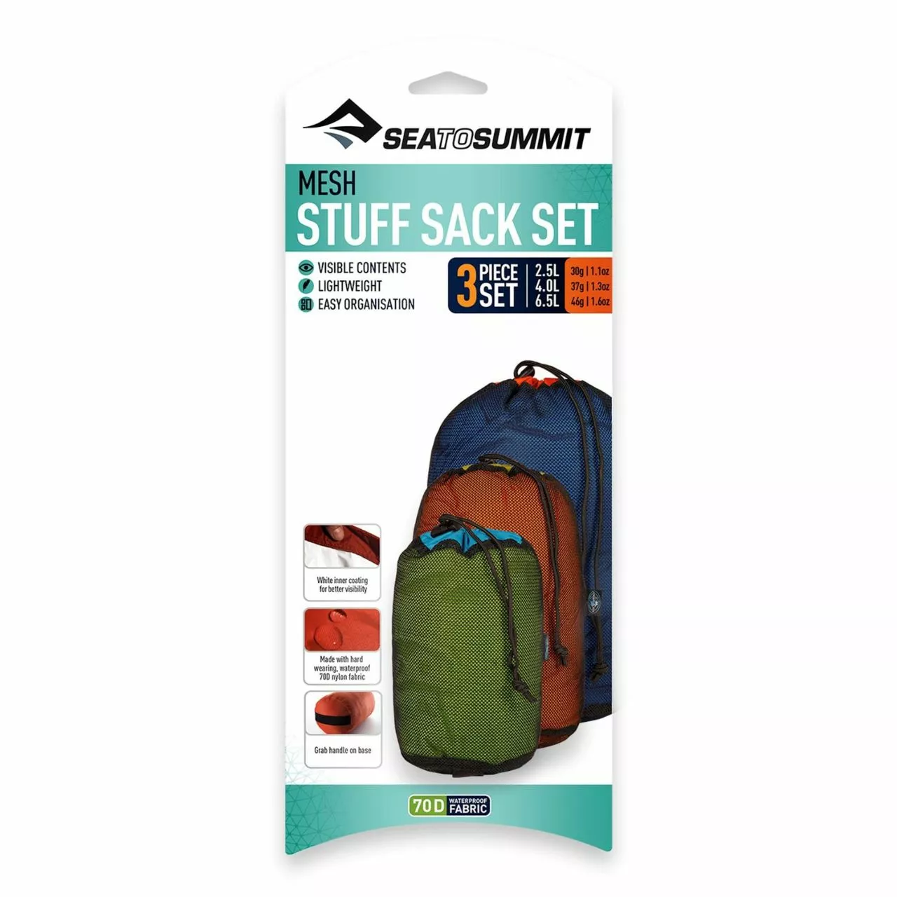Mesh Stuff Sack Set (Fall 2022) Sea To Summit Mesh Stuff Sack Set (Fall 2022) -Cheap Kitchenware Shop Mesh Stuff Sack 3 piece set packaged rsz 04537.1646247575