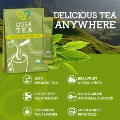 Cusa Organic Green Instant Tea -Cheap Kitchenware Shop cusa green tea cutsheets02 rsz 23093.1626823463
