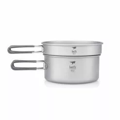 Keith 2-Piece Titanium Pot And Pan Cook Set