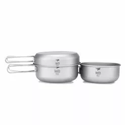 Keith 3-Piece Titanium Pot And Pan Set