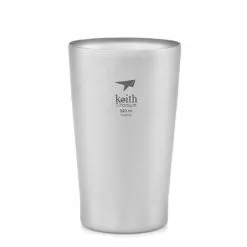 Keith Double-Wall Titanium Beer Cup